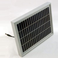 Solarzelle Solarrmodul Monokristallin 10W/18V in Alurahmen