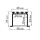 Aluminum profile, anodised, ideal for LED strips, 1 meter