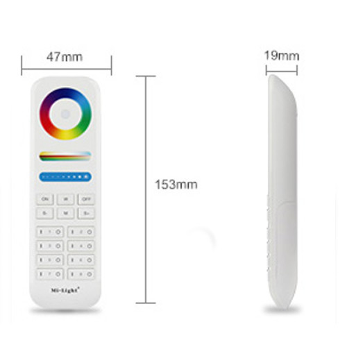 100-Zonen RGB+CCT Remote Controller/ 100-Zone RGB+CCT Fernbedienung / geeignet für einfarbig, RGB, CCT, RGB +W-WW, RGB + CCT