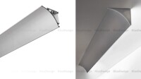Aluminium Profil 019, KLUS WERKIN KPL. 18025ANODA, eloxiert, ideal für LED Streifen, 3m