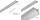 Aluminium Profil 019, KLUS WERKIN KPL. 18025ANODA, eloxiert, ideal für LED Streifen, 3m