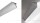 Aluminium Profil 019, KLUS WERKIN KPL. 18025ANODA, eloxiert, ideal für LED Streifen, 3m