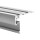 Aluminum step profile, warning and staircase lighting, STEPUS PROFIL 18038ANODA, silver anodised, 2 meter