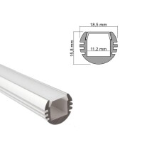 Aluminium Profil PDS schwarz eloxiert,, 1 Meter