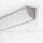 Aluminum profile, anodised, ideal for LED strips, 1 meter