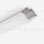 Aluminum profile, anodised, ideal for LED strips, 1 meter