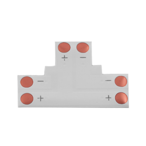 Schnellverbinder Connector f&uuml;r 10mm LED Streifen Strips T-Form 2 Polig