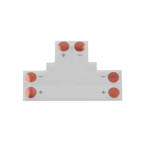 Schnellverbinder Connector f&uuml;r 8mm LED Streifen Strips T-Form 2 Polig