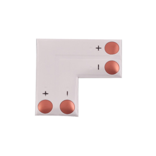 Schnellverbinder Connector f&uuml;r 8mm LED Streifen Strips L-Form 2 Polig