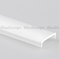 Cover for aluminum profile 001, 033-038, 049, 055, 061, 063, KLUST Ref. 17121, 1m, satined