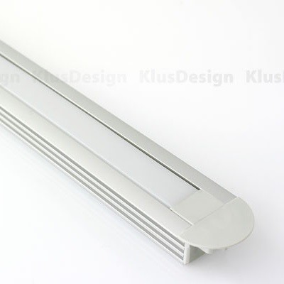 Aluminium Profil 003, KLUS PDS4-K B3776ANODA, eloxiert, ideal f&uuml;r LED Streifen, 1 Meter