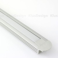 Aluminium Profil 003, KLUS PDS4-K B3776ANODA, eloxiert, ideal für LED Streifen, 2 Meter