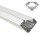 Aluminium Profil 005, KLUS 45 B4023ANODA, Winkelleuchte, eloxiert, ideal für LED Streifen, 1 Meter