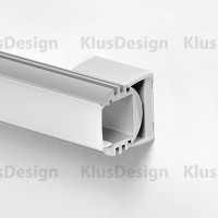 Befestigungsklammer für Aluminium Profile 001, 002, 007, 008, 015, KLUS PL-PDM 24041, Kunststoff