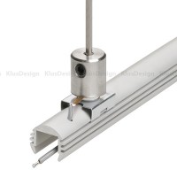 Abhängungskopf mit Stromklemme und Befestigungsklammer für Aluminium Profile 001, 002, 007, 008, KLUS DP-MOC-ZZ Abhängung 00647