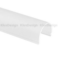 Cover for aluminum profiles 006, 029, 040, 041, KLUS G-L 17008, transparent matt, 1m
