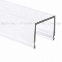 Cover for aluminum profiles 006, 029, 040, 041, KLUS G-K 00415, transparent matt, 1m