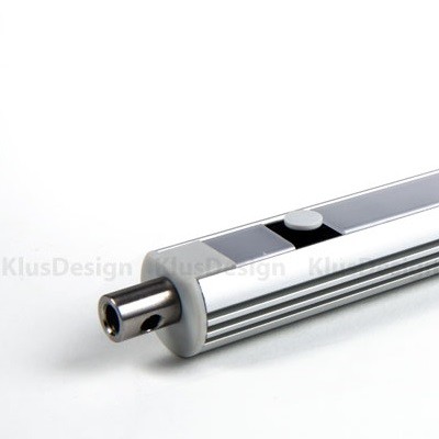 Profilblende für Aluminium Profil 007, KLUS PDS-O Adapter mit Stromversorgung 1435, Endkappe, Grau