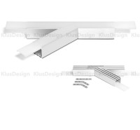 Verbinder für Aluminium Profile, KLUS ZM-180 Verbindungsstück 42717, 180° Winkel
