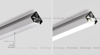 Profilé en aluminium, anodisé, idéal pour les bandes de LED, 2 mètre