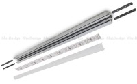 Perfil de aluminio anodizado, ideal para tiras de LED, 2 metro