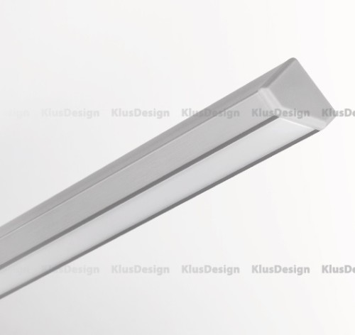 Aluminum profile, anodised, ideal for LED strips, 1 meter