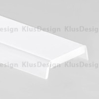 Abdeckung für Aluminium Profile 013, 017, 021-022, KLUS HS12 00157, satiniert, 1m