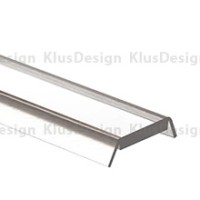 Abdeckung für Aluminium Profile 013, 017, 021-022, KLUS HS12 00158, transparent, 2m