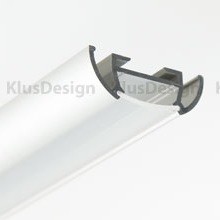 Profilo in alluminio, anodizzato, ideale per le strisce a LED, 1 metro