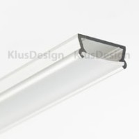 Aluminum profile, anodised, ideal for LED strips, 1 meter