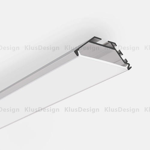 Aluminium Profil 016, KLUS KOPRO B6367ANODA, Winkelleuchte, eloxiert, ideal für LED Streifen, 1 Meter