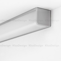 Aluminium profiel, geanodiseerd, ideaal voor LED strips, 1 meter