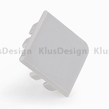 Profilblende für Aluminium Profil 016, KLUS KOPRO-K Endkappe 24115, geschlossen, Grau