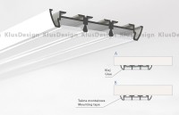 Aluminium Profil 017, KLUS TRIADA B4476ANODA, ideal für LED Streifen, 1 Meter