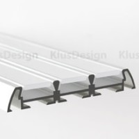 Aluminium Profil 017, KLUS TRIADA B4476ANODA, ideal für...
