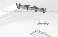 Aluminium Profil 017, KLUS TRIADA B4476ANODA, ideal für LED Streifen, 2 Meter