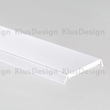 Cover for aluminum profiles 018, 019, 026-029, 039-042, 048, 056, 057 KLUS HS22 17011, satined