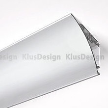 Aluminium Profil 019, KLUS WERKIN KPL. 18025ANODA, eloxiert, ideal für LED Streifen, 1 Meter