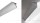 Aluminium Profil 019, KLUS WERKIN KPL. 18025ANODA, eloxiert, ideal für LED Streifen, 2 Meter