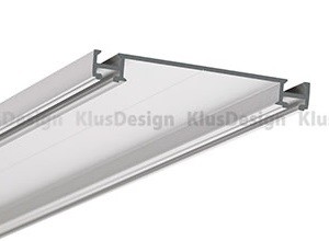 Montageprofil / Montageleiste f&uuml;r Aluminium Profil 017, KLUS TETRA-78 Befestigungsprofil W4508ANODA, 2m