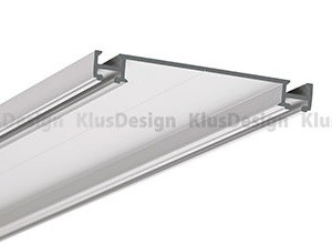 Montageprofil / Montageleiste für Aluminium Profil 017, KLUS TETRA-78 Befestigungsprofil W4508ANODA, 2m