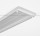 Montageprofil / Montageleiste für Aluminium Profil 017, KLUS TETRA-78 Befestigungsprofil W4508ANODA, 2m