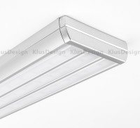 Profilblende für Montageprofil TETRA-78, KLUS TETRA-78 Endkappe 24057, geschlossen, Grau Metallic