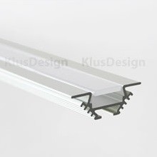Aluminium Profil 022, KLUS PAC B4370ANODA, Winkelleuchte, eloxiert, ideal f&uuml;r LED Streifen, 2 Meter