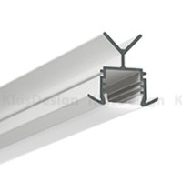 Aluminium Profil 023, KLUS POR B6144ANODA, eloxiert, ideal für LED Streifen, 1 Meter