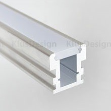 Aluminium Profil 025, KLUS HR-LINE B3579ANODA, Bodenprofil, eloxiert, ideal f&uuml;r LED Streifen, 1 Meter