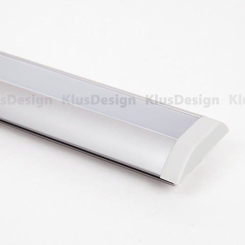 Profil&eacute; en aluminium, anodis&eacute;, id&eacute;al pour les bandes de LED, 1 m&egrave;tre