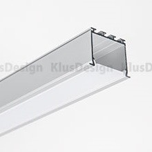 Aluminium Profil 028, KLUS LOKOM B5553ANODA, eloxiert, ideal für LED Streifen, 1 Meter