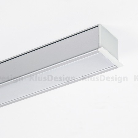 Aluminium Profil 028, KLUS LOKOM B5553ANODA, eloxiert, ideal f&uuml;r LED Streifen, 2 Meter