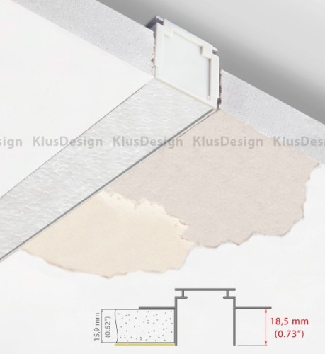 Montageprofil / Montageleiste f&uuml;r Aluminium Profile 028, 029, KLUS TEKUS B6638NA, 1m